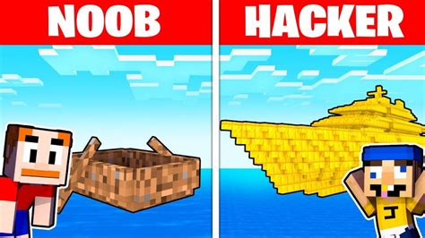 Noob Vs Pro Giant Boat Build Challenge In Minecraft Creepergg