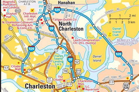 Charleston Sc Area Map Information And Photos