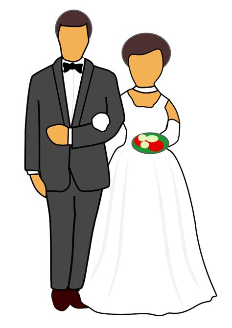 Wedding Couple Clip Art At Vector Clip Art Online Royalty Free And Public Domain