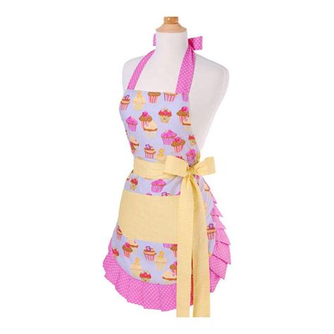 flirty aprons women s apron in frosted cupcake and reviews wayfair