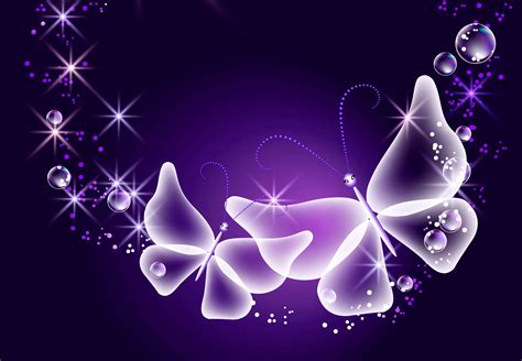 Download Purple Sparkle Glow Butterfly Neon Wallpaper Photos Pictures