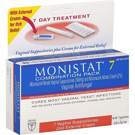 Monistat Vaginal Antifungal Combination Pack Health And Personal Care