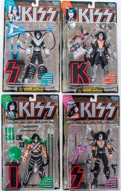 Kiss Action Figures Mcfarlane Toys 1997 Fotos De Kiss Portadas De álbumes De Rock Fotos