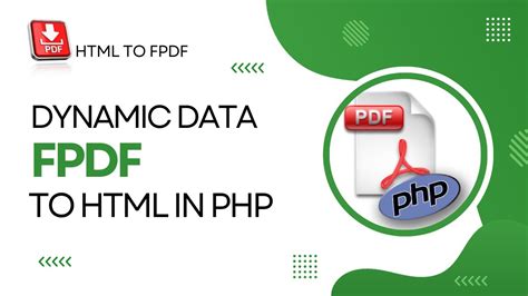 Fpdf Tutorial Php Dynamic Fpdf Example Html To Pdf In Php Using