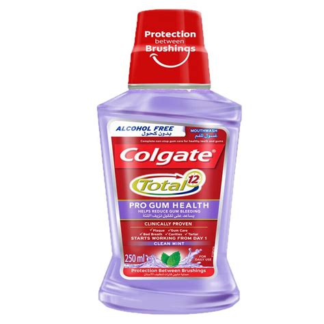 Colgate Pro Gum Health Mouthwash Clean Mint Purple 250ml Hygieneforall
