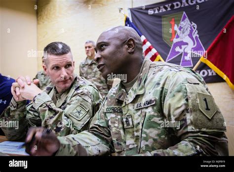 Sergeant Major Of The Army Daniel A Dailey Left Listens To Command