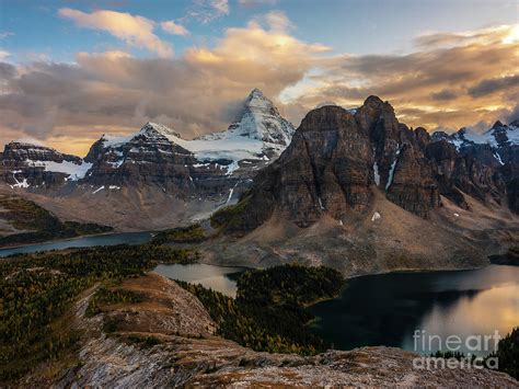 Canadian Rockies Mount Assiniboine Fall Splendor Photograph By Mike Reid