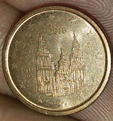 1 Euro Cent 2018 Felipe Vi 2014 Present Spain Coin 43859