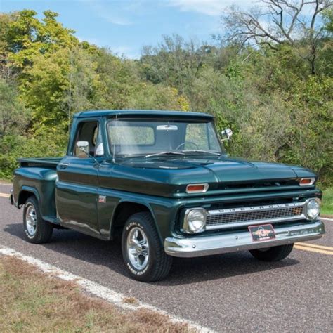 1966 Chevrolet C10 Stepside Half Ton Pickup Truck Inline 6 Three On