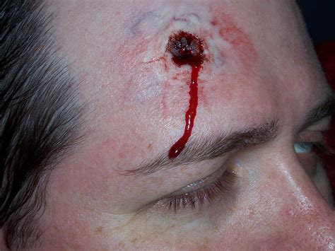 Exit Wound Bullet Exit Wound Makeup Effect That I Made