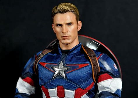 Hot Toys Captain America Age Of Ultron Figure Unmasked Chris Evans Head