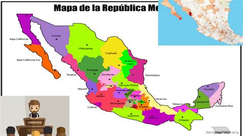 Mapa Division Politica De Mexico