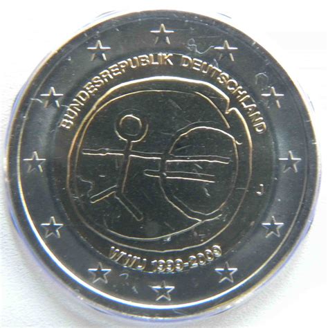 Allemagne 2 Euro Commémorative 2009 10 Ans De Leuro Uem J