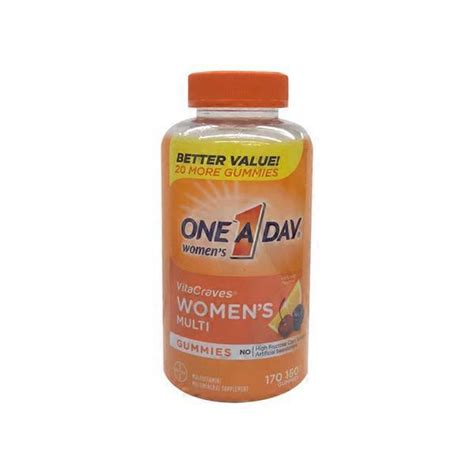 One A Day Womens Vitacraves Multivitamin Gummies 170 Ct Shipt