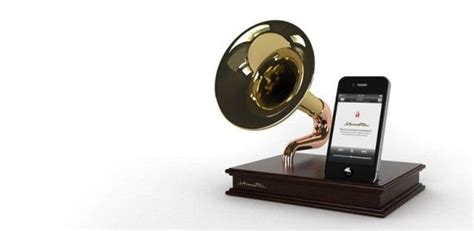 Iacoustic Makes Your Iphone Look Almost Victorian Gramophone Iphone