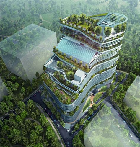The Third Green Building Masterplan Biophilic Architecture Green