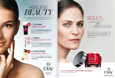 Olay Avon Brochure Ddf Ageless Beauty Olay Peptides Plumping