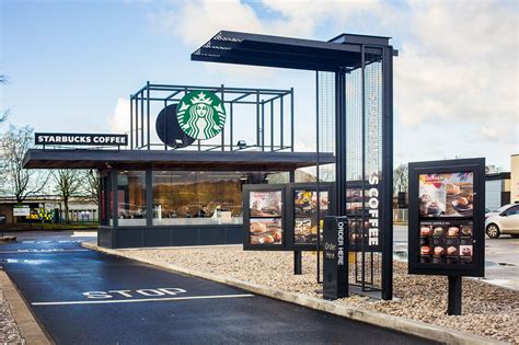 Starbucks Drive Thru Keele North On Behance Coffee Shop Design Container Coffee Shop