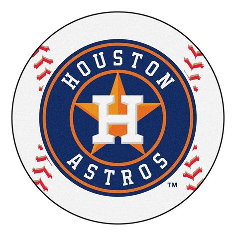 Houston Astros Mlb Baseball Round Floor Mat 29 Baseball Teams Logo Mlb