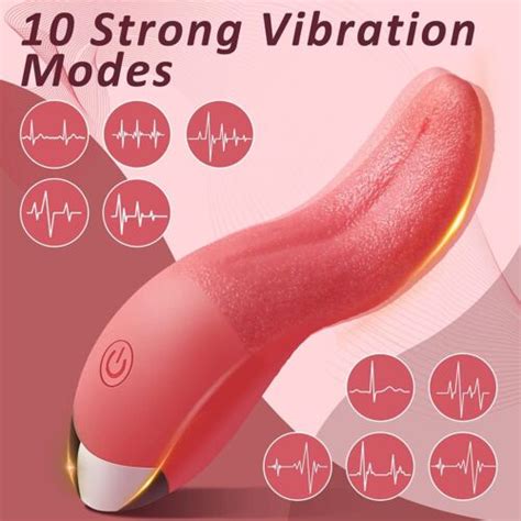 Clit Licking Tongue Vibrator G Spot Dildo Stimulator Oral Sex Toys For Women Ebay