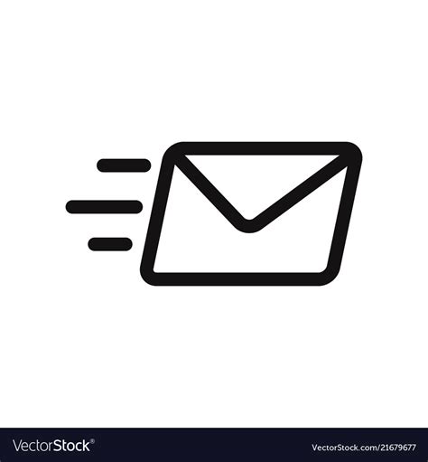 Send Mail Icon Royalty Free Vector Image Vectorstock
