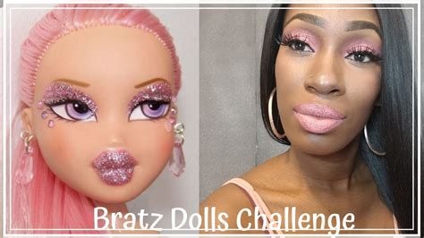 Bratz Challenge Pink Glitter Eye And Lips Youtube