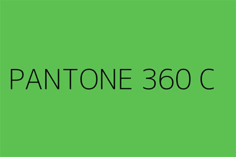 Pantone 360 C Color Hex Code