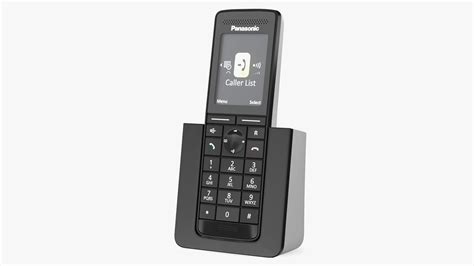 Panasonic Kx Prs120 Cordless Telephone With Charger 3d Model 49 3ds