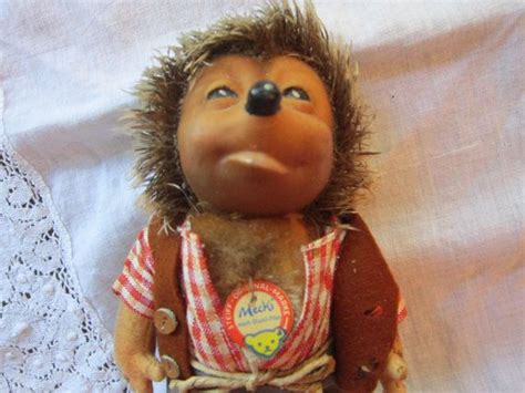 Vintage Steiff Mecki Hedgehog Doll Steiff Original Tag Etsy Steiff