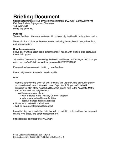 Template For Briefing Paper 9 Briefing Note Templates Free Sample