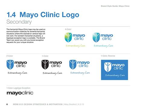 Mayo Clinic And Lifecare Brand Style Guide On Aiga Member Gallery