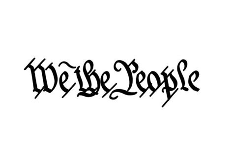 We The People Us Constitution For The United States Decal Sticker For