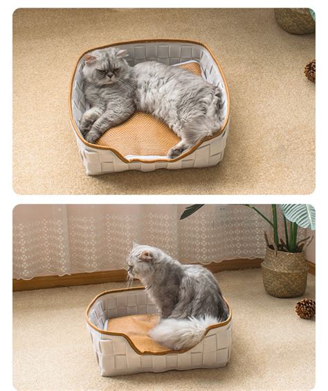 Pet Bed Soft Pet Bed For Cats And Dogs Felt Cat Nest Four Etsy