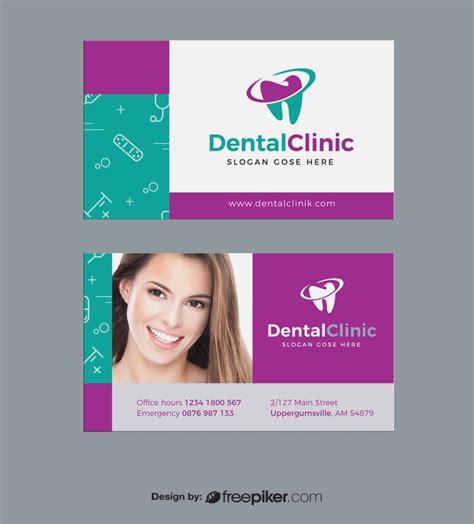 Freepiker Dental Business Card