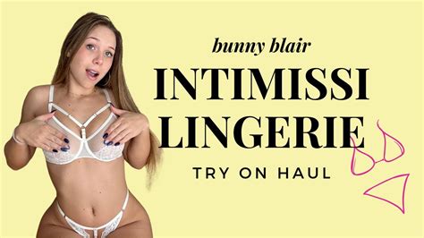 Bunny Blair Intimissi Lingerie Try On Haul 4K YouTube