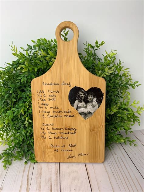 Recipe Cutting Board Handwritten T For Sister Mother Etsy Italia