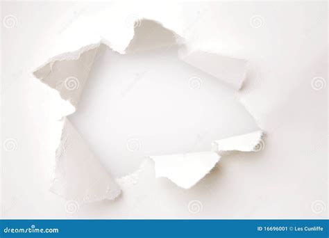 Hole In Paper Stock Image Image Of Backgrounds Frame 16696001