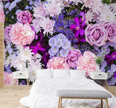 Beautiful Floral Photo Wall Mural Tenstickers