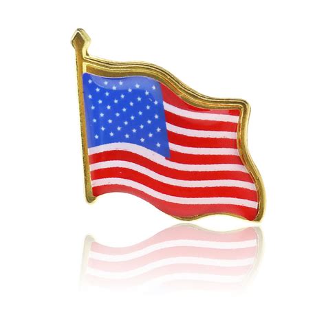Lot Of 50 American Flag Lapel Pins United States Usa Hat Tie Tack Badge