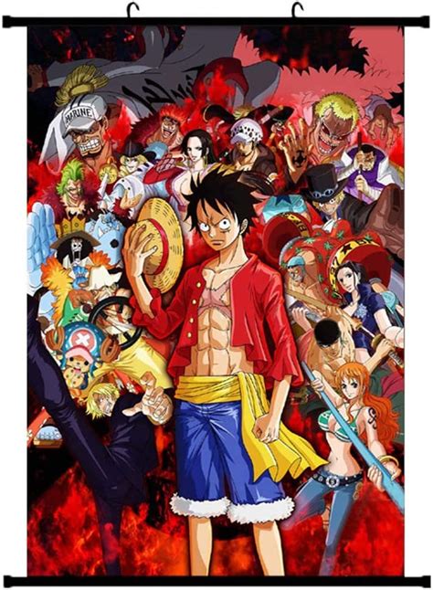 Amazon De ALTcompluser Anime One Piece Luffy Ace Rollbild Kakemono
