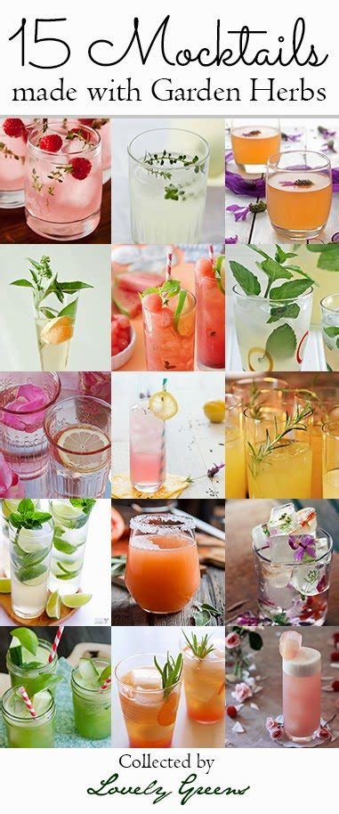 15 Summery Herbal Mocktail Recipes Lovely Greens Alcohol Free