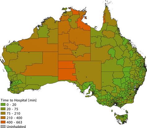 Map Of Australia Subdivided Into Statistical Areas Level 2 Sa2s And