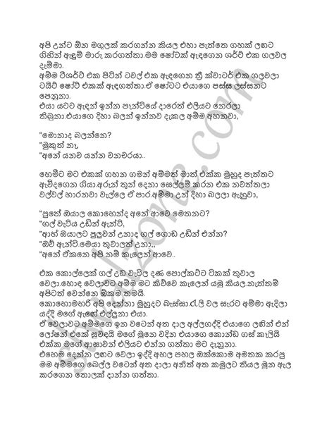 අම්මයිමමයිගාලුකොටුවෙදි9 Sinhala Wal Katha