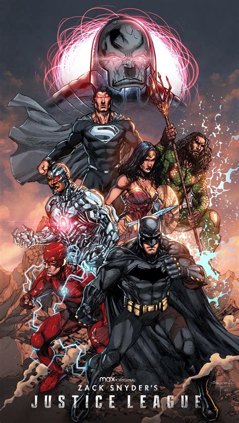 Artwork Zack Snyders Justice League By Ardian Syaf And Colored By