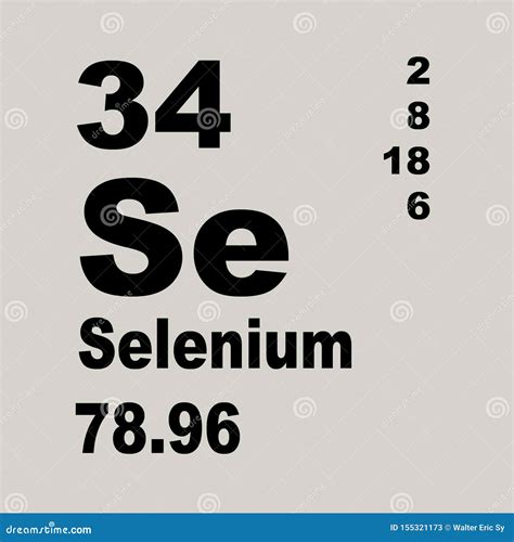Periodic Table Of Elements Selenium Stock Illustration Illustration