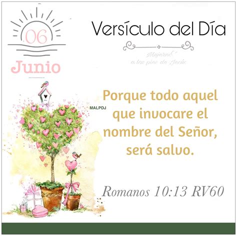 Versículo Del Día Romanos 1013 Rv60