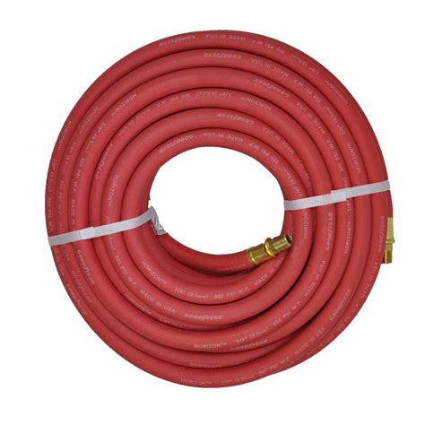 Continental 38 In X 50 Ft Red Rubber Frontier Male X Male Fittings