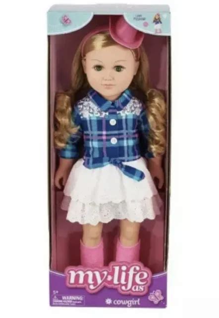 My Life As Poseable Cowgirl Doll Blonde Hair 18 2999 Picclick