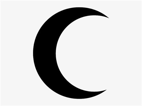 Download Moon Clipart Black And White Solid Black Crescent Moon
