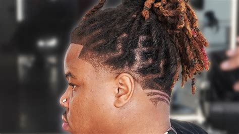 10 Minute Low Taper With Locs Tutorial By Chuka The Barber Youtube